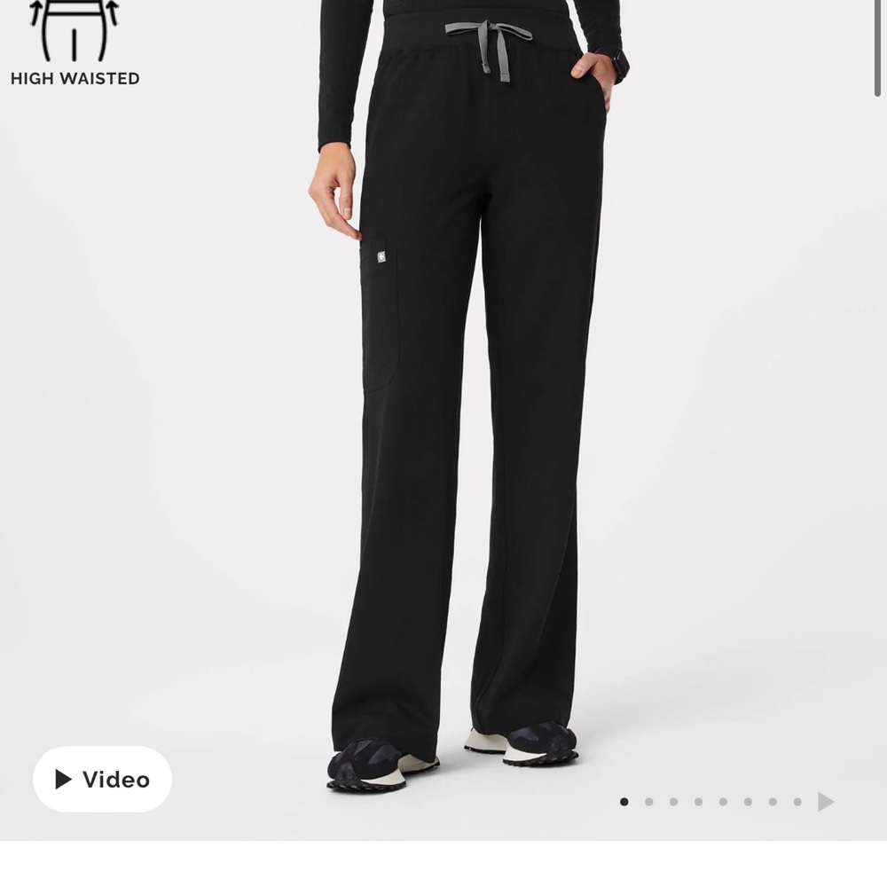 Figs Isabella high waisted wide leg scrub pant